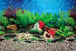 Aquarium Hintergrundfolie (Klebefolie) schwarz matt 67,5cm hoch, 200cm lang  - Aquaristik Blinninger